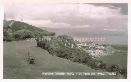 AK / Ansichtskarte Ventnor Isle of Wight UK Panorama looking east and St. Boniface Downs