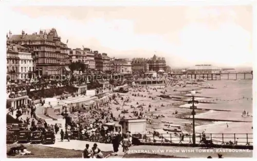 AK / Ansichtskarte EASTBOURNE  Sussex UK General view from Wish Tower Beach