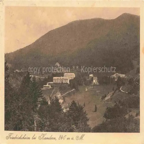 AK / Ansichtskarte Marzell Malsburg-Marzell Kandern BW Panorama Friedrichsheim Luisenheim Schwarzwald