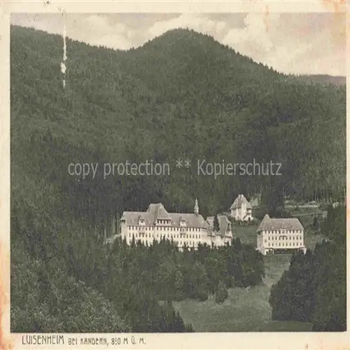AK / Ansichtskarte Marzell Malsburg-Marzell Kandern BW Panorama Luisenheim Schwarzwald