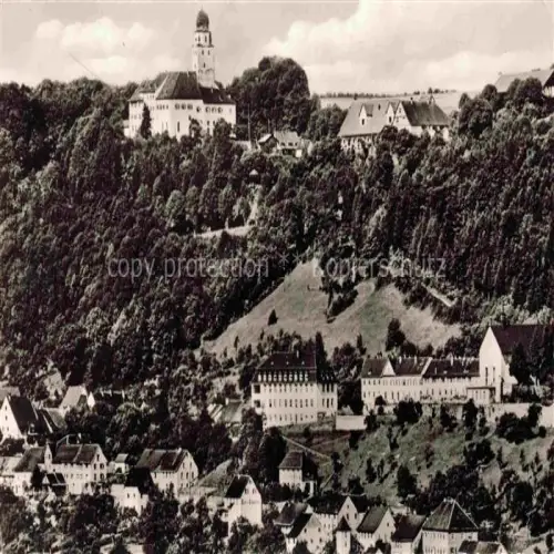 AK / Ansichtskarte Stuehlingen Blick zum Schloss Hohenlupfen Loretto-Krankenhaus Kurhaus Kapuzinerkloster