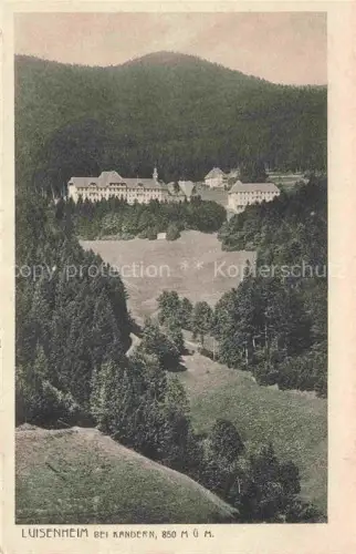 AK / Ansichtskarte Marzell Malsburg-Marzell Kandern BW Panorama Blick zum Luisenheim Schwarzwald