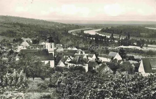 AK / Ansichtskarte Bad Bellingen Ortsansicht mit Kirche Thermalmineralbad