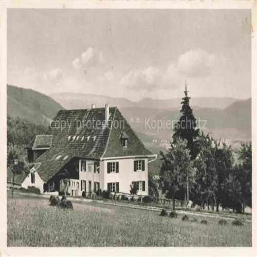 AK / Ansichtskarte Kandern Baden BW Jugendherberge Platzhof Schwarzwald Kupfertiefdruck