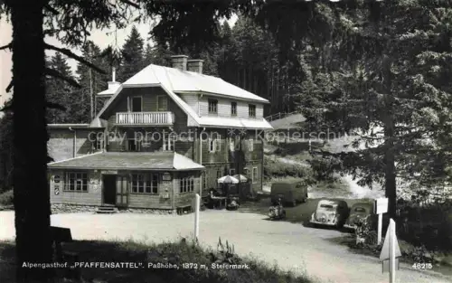 AK / Ansichtskarte Steinhaus am Semmering Niederoesterreich AT Alpengasthof Pfaffensattel Passhoehe