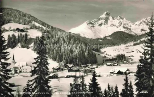 AK / Ansichtskarte Filzmoos Pinzgau-Pongau AT Winterpanorama Blick gegen Bischofsmuetze Dachsteinmassiv