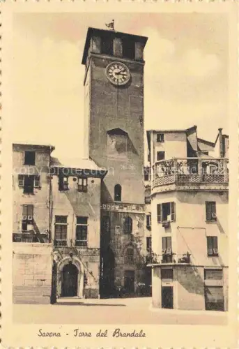 AK / Ansichtskarte SAVONA Liguria IT Torre del Brandale