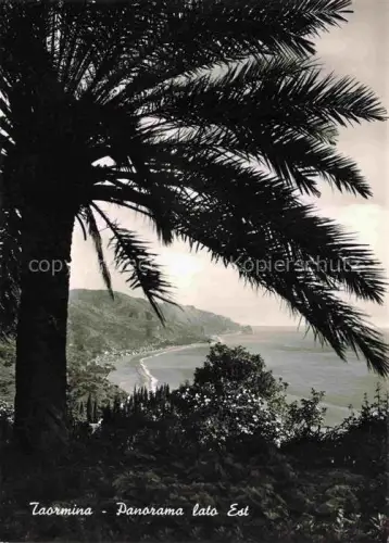 AK / Ansichtskarte Taormina Sicilia IT Panorama lato est Kuestenpanorama