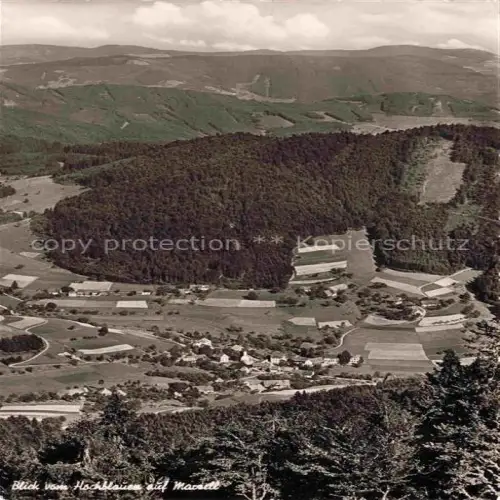 AK / Ansichtskarte Marzell Malsburg-Marzell Kandern BW Panorama Blick vom Hochblauen ins Tal Schwarzwald