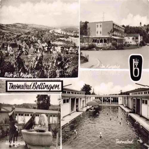 AK / Ansichtskarte Bad Bellingen Panorama Blick ins Rheintal Kurgebiet Heilbrunnen Thermalbad