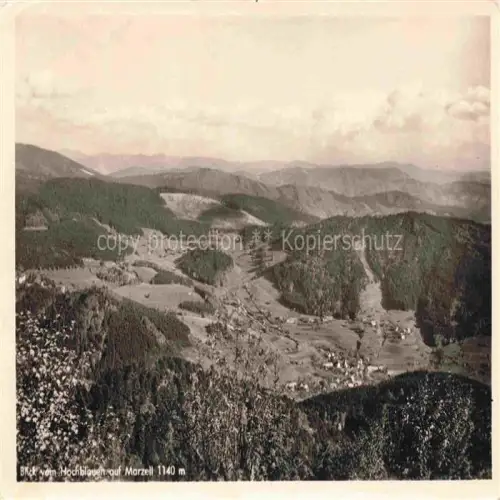 AK / Ansichtskarte Marzell Malsburg-Marzell Kandern BW Panorama Blick vom Hochblauen Schwarzwald