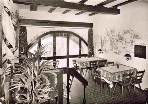 AK / Ansichtskarte Kandern Baden BW Historisches Gasthaus zur Weserei Gastraum