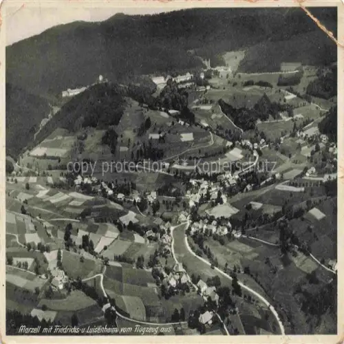 AK / Ansichtskarte Marzell Malsburg-Marzell Kandern BW Panorama mit Friedrichsheim Luisenheim Schwarzwald