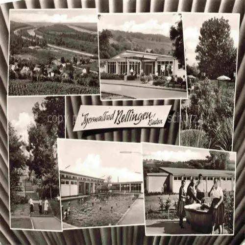 AK / Ansichtskarte Bad Bellingen Panorama Rheintal Thermalbad Kurgarten Trinkbrunnen