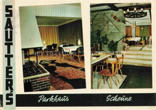 AK / Ansichtskarte Bad Meinberg Horn-Bad Meinberg NRW Sauter's Parkhaus Scheune Restaurant Kaminzimmer