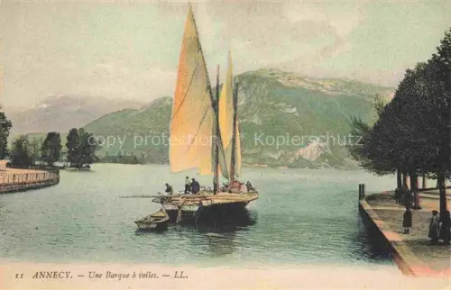 AK / Ansichtskarte ANNECY 74 Haute-Savoie Une Barque a voiles