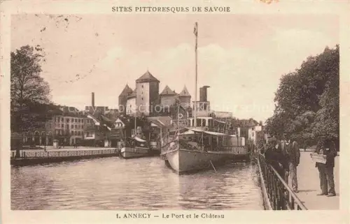AK / Ansichtskarte ANNECY 74 Haute-Savoie Le Port et le Chateau