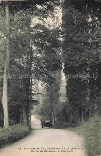 AK / Ansichtskarte Caudebec-en-Caux ROUEN 76 Seine-Maritime Route de Caudebec a Villequier