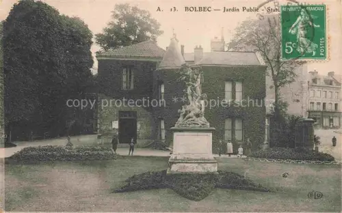 AK / Ansichtskarte Bolbec LE HAVRE 76 Seine-Maritime Jardin Public Statue
