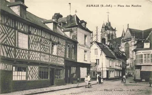 AK / Ansichtskarte Aumale DIEPPE 76 Seine-Maritime Place des Moulins