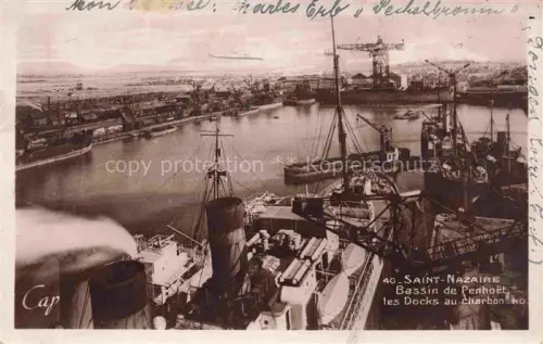 AK / Ansichtskarte SAINT-NAZAIRE  ST-NAZAIRE 44 Loire-Atlantique Bassin de Penhoet les Docks au charmonn