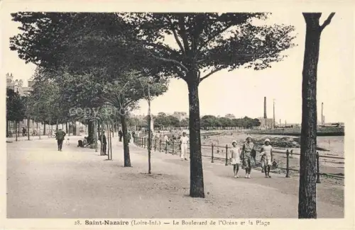 AK / Ansichtskarte SAINT-NAZAIRE  ST-NAZAIRE 44 Loire-Atlantique Le Boulevard de l'Ocean et la Plage