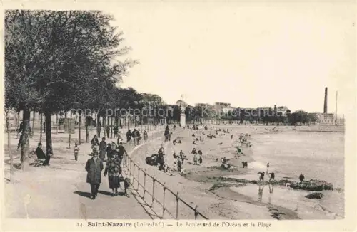 AK / Ansichtskarte SAINT-NAZAIRE  ST-NAZAIRE 44 Loire-Atlantique Le Boulevard de l'Ocean et la Plage