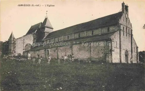 AK / Ansichtskarte Jumieges ROUEN 76 Seine-Maritime Eglise