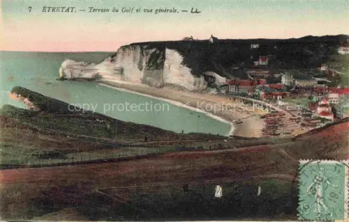 AK / Ansichtskarte ETRETAT LE HAVRE 76 Seine-Maritime Terrain du Golf et vue generale