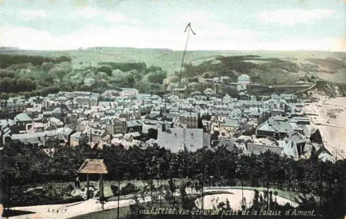 AK / Ansichtskarte ETRETAT LE HAVRE 76 Seine-Maritime Vue generale prise de la Falaise d'Amont