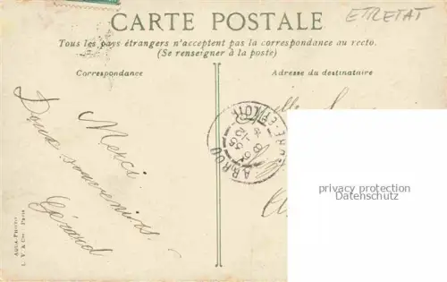 AK / Ansichtskarte ETRETAT LE HAVRE 76 Seine-Maritime Vue generale prise de la Gare