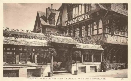 AK / Ansichtskarte ETRETAT LE HAVRE 76 Seine-Maritime Hostellerie de la Plage La Cour Normande
