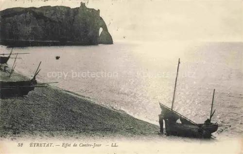AK / Ansichtskarte ETRETAT LE HAVRE 76 Seine-Maritime Effet de Contre Jour
