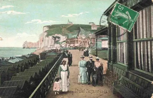 AK / Ansichtskarte ETRETAT LE HAVRE 76 Seine-Maritime Terrasse du Casino