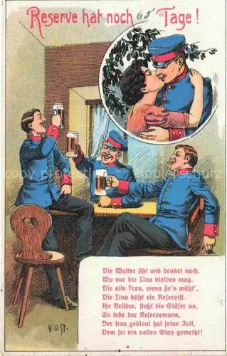 AK / Ansichtskarte Reserve-Division Militaria Soldaten Bier
