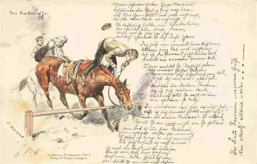 AK / Ansichtskarte Seeger M. Verlag Litho Stuttgart Nr. Pferde Soldaten