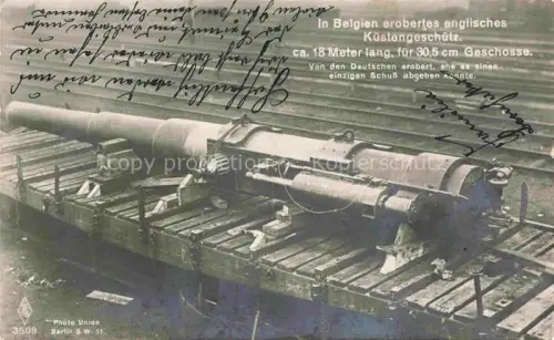 AK / Ansichtskarte Foto PFB Nr. 3509 Geschuetz Belgien Berlin 