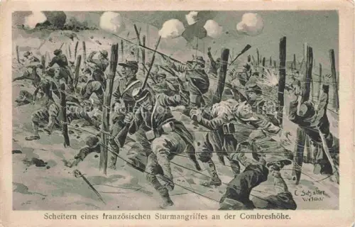 AK / Ansichtskarte SCHALLER C. Kuenstlerkarte Weimar Soldaten Franzoesische Sturmgriffe  