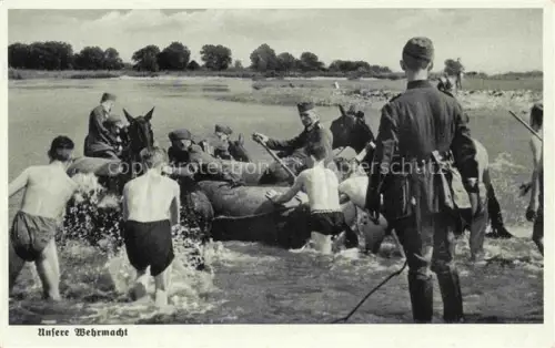 AK / Ansichtskarte Wehrmacht Militaria WK2 Pferde Soldaten 