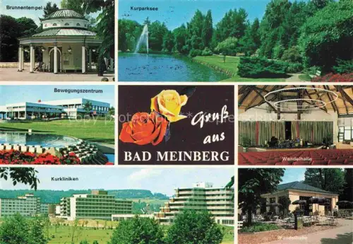 AK / Ansichtskarte Bad Meinberg Horn-Bad Meinberg NRW Brunnentempel Kurparksee Bewegungszentrum Wandelhalle Kurkliniken