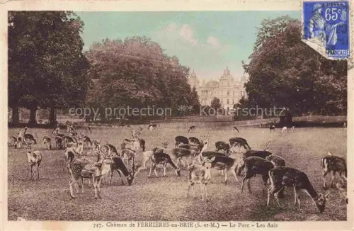 AK / Ansichtskarte Ferrieres -en-Brie 77 Seine-et-Marne Chateau Le Parc Les Axis