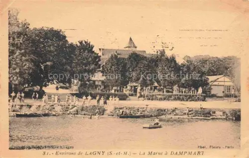 AK / Ansichtskarte Lagny -sur-Marne TORCY 77 Seine-et-Marne La Marne a Dampart