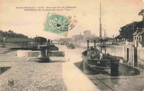 AK / Ansichtskarte Tancarville LE HAVRE 76 Seine-Maritime Le Canal Sortie du Sud