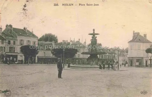 AK / Ansichtskarte Melun 77 Seine-et-Marne Place Saint Jean