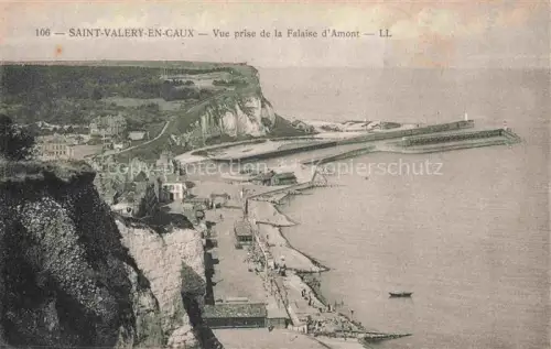 AK / Ansichtskarte Saint-Valery-en-Caux St-Valery-en-Caux 76 Seine-Maritime Vue prise de la Falaise d'Amont