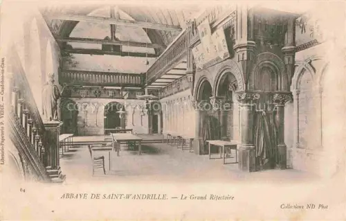 AK / Ansichtskarte Saint-Wandrille-Rancon ROUEN 76 Seine-Maritime Abbaye Le Grand Refectoire