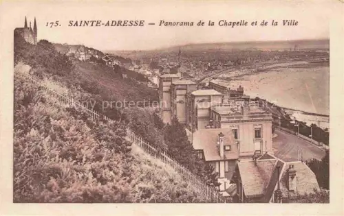 AK / Ansichtskarte SAINTE-ADREssE LE HAVRE 76 Seine-Maritime Panorama de la Chapelle et de la Ville