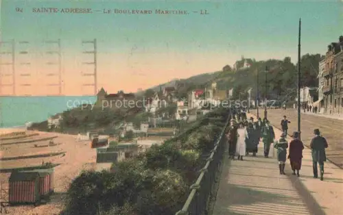 AK / Ansichtskarte SAINTE-ADREssE LE HAVRE 76 Seine-Maritime Le Boulevard Maritime