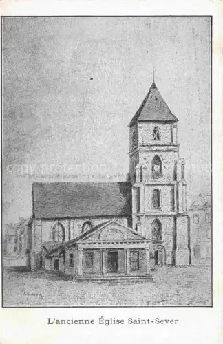 AK / Ansichtskarte Saint-Sever-Calvados L'ancienne Eglise