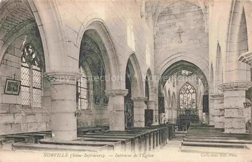 AK / Ansichtskarte Norville LE HAVRE 76  Seine-Maritime Interieur de l'Eglise